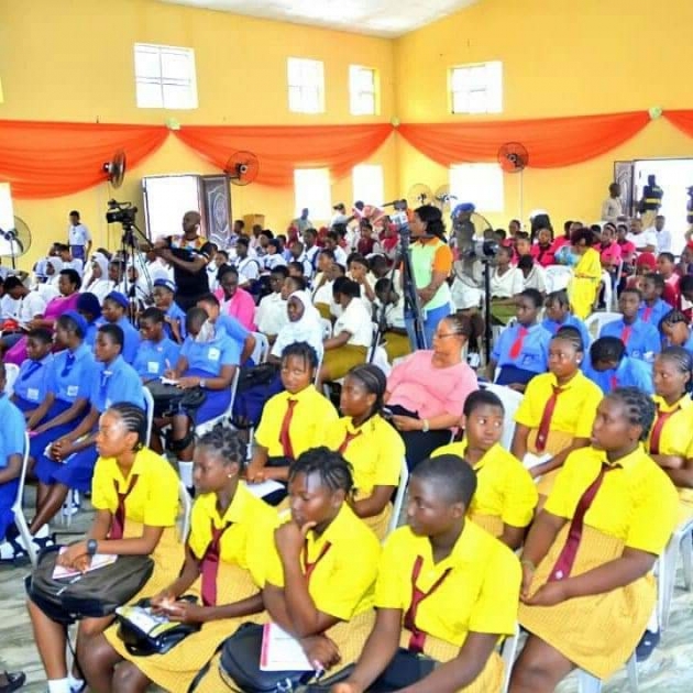 International Day of Girls Child event - Cross Section of girls at the event.